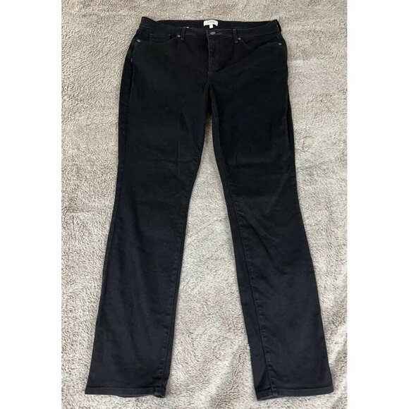 NYDJ Not Your Daughters Women’s Size 14 Jeans Lift Tuck Skinny Black Denim - Picture 5 of 13